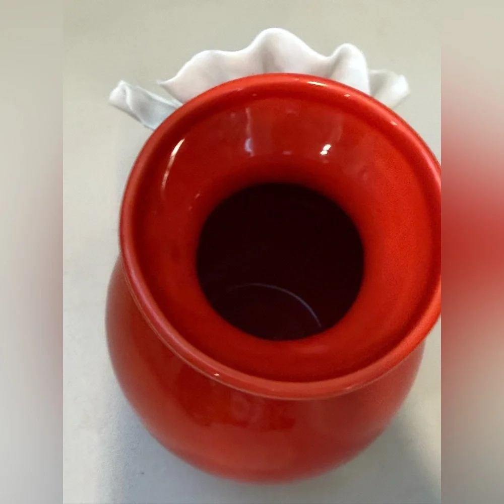 Anthropologie ceramic modern red